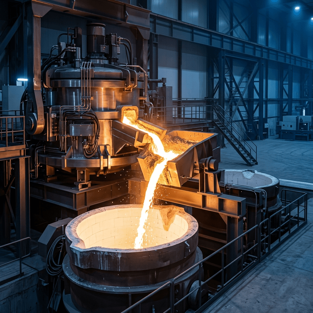 Forno elétrico a arco para fundição de ferro de baixo carbono
